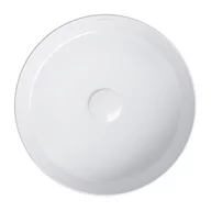 Umywalki - Omnires Tulsa Umywalka nablatowa 36 cm biały połysk TULSA355BP - miniaturka - grafika 1