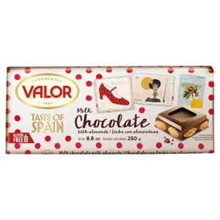 Valor Czekolada mleczna z migdałami 250 g - Pasztet i przetwory mięsne - miniaturka - grafika 1