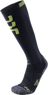 UYN Evo Race Skarpety narciarskie Mężczyźni, anthracite/green lime EU 39/41 2020 Skarpetki narciarskie S100034-G729-39/41 - Skarpety termoaktywne - miniaturka - grafika 1