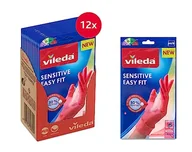 Rękawice robocze - Vileda Rękawiczki, Różowy, M - M - miniaturka - grafika 1