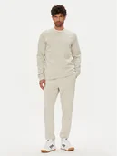 Dresy męskie - adidas Dres Big Logo Fleece Colorblock JX5572 Beżowy Regular Fit - miniaturka - grafika 1