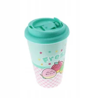 Kubki dla dzieci - Kot Pusheen Puszin Kubek podróżny FRUITS owoce ORYGINALNY z pokrywką - miniaturka - grafika 1
