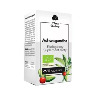 DARY NATURY Ashwagandha 60kaps. Ekologiczny Suplement diety DARY NATURY 21DARASHWA - Suplementy naturalne - miniaturka - grafika 2