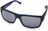 Okulary przeciwsłoneczne - HUGO Okulary przeciwsłoneczne (HG 0176/S), Matowy Black Blue, 58 - miniaturka - grafika 1