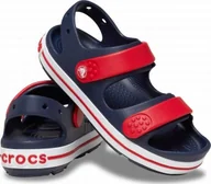 Buty dla dziewczynek - Crocs Crocs Crocband Cruiser Sandal K 209423-4OT Granatowe 30/31 - miniaturka - grafika 1