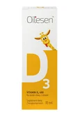 Witaminy i minerały - Valentis Oilesen Vitamin D3 400 krople 10 ml - miniaturka - grafika 1