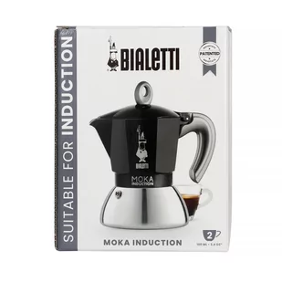 Bialetti Kawiarka New Moka Induction 2 filiżanki Czarna 7192-uniw - Zaparzacze i kawiarki - miniaturka - grafika 2