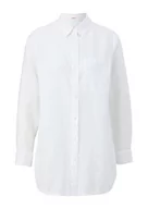 Bluzki damskie - s.Oliver Damska bluzka z długim rękawem, biały, 44 - miniaturka - grafika 1