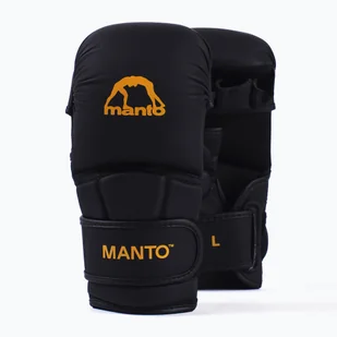 Rękawice MMA MANTO Essential black - Rękawice bokserskie - miniaturka - grafika 1
