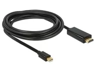 Kable komputerowe i do monitorów - Delock Kabel mini DisplayPort 1.1 męski > HDMI-A męski3 m, (83700) - miniaturka - grafika 1