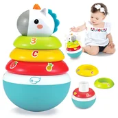 Grzechotki dla dzieci - HOLA PIRAMIDKA SENSORYCZNA WAŃKA WSTAŃKA GRZECHOTKA - miniaturka - grafika 1