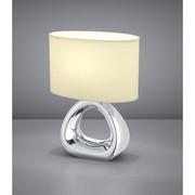 Lampy stojące - Trio RL Gizeh R50841089 lampka stołowa lampa 1x60W E27 chrom / biały - miniaturka - grafika 1