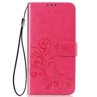 Etui i futerały do telefonów - Etui na telefon komórkowy Pokrowiec ochronny Etui z klapką Uchwyt na kartę Kwiaty, Kolor: różowy, Wybierz model: Apple iPhone 11 Pro Max - miniaturka - grafika 1