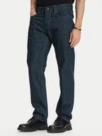 Spodnie męskie - G-Star Raw Jeansy Streem D28534-E541 Granatowy Tapered Fit - miniaturka - grafika 1