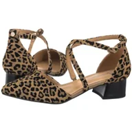 Sandały damskie - Sandały Beżowe w Panterkę K6807-43/00-1 (MA1350-a) Maciejka - miniaturka - grafika 1