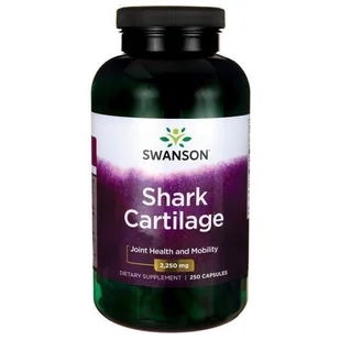 SWANSON Shark Cartilage 750mg - (250 kap) FF35-99894 - Suplementy naturalne - miniaturka - grafika 1