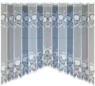 Firany - Biała żakardowa firanka z taśmą  243840 140 x 300cm  MONDOMI - miniaturka - grafika 1