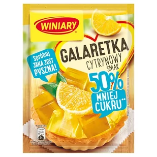 Winiary Galaretka cytrynowy smak 39 g - Dodatki do ciast w proszku - miniaturka - grafika 1