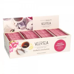VEERTEA Owocowa herbata Veertea Cranberry & Raspberry 100x2g 5907637985043 - Herbata - miniaturka - grafika 1