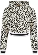 Bluzy damskie - Urban Classics Damska bluza z kapturem AOP College, Whitesandleo, S - miniaturka - grafika 1