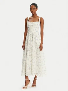 BARDOT Sukienka letnia Adaline Broderie 58655DB3 Biały Regular Fit - Sukienki - miniaturka - grafika 1
