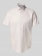 Koszule męskie - Koszula biznesowa o kroju regular fit z listwą guzikową - miniaturka - grafika 1