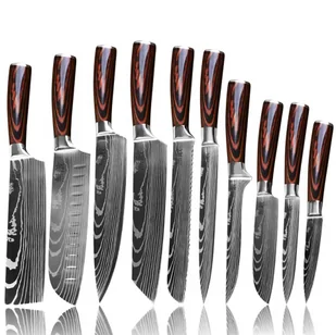 Noże japońskie zestaw 10szt. Muteki - Noże kuchenne - miniaturka - grafika 1