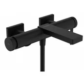 Baterie wannowe i prysznicowe - HANSGROHE 73420670 Tecturis E Jednouchwytowa bateria wannowa natynkowa Czarny Matowy - miniaturka - grafika 1