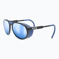Okulary przeciwsłoneczne - Okulary przeciwsłoneczne UVEX Mtn Classic CV black matt/mirror blue - miniaturka - grafika 1