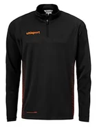 Koszulki i topy damskie - uhlsport Uhlsport bluza męska Score 1/4 Zip Top, czarny/fluorescencyjny pomarańczowy, XXXL 100214609 - miniaturka - grafika 1