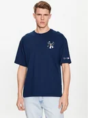 Koszulki męskie - Champion T-Shirt 218923 Granatowy Relaxed Fit - miniaturka - grafika 1