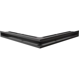 Kratki.pl Kratka wentylacyjna luft narożny 560x560x60 mm - kolor czarny LUFT/NS/60/ - Akcesoria kominkowe - miniaturka - grafika 2