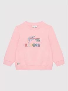 Lacoste Bluza SJ2583 Różowy Regular Fit - Bluzy dla chłopców - miniaturka - grafika 1