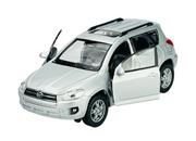 Samochody i pojazdy dla dzieci - Welly Toyota Rav 4 Srebrna 1:34 Samochód Nowy Metalowy Model - miniaturka - grafika 1