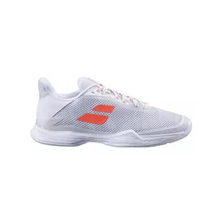 Buty tenisowe damskie Babolat Jet Tere clay women white/living coral 37 - Tenis ziemny - miniaturka - grafika 1