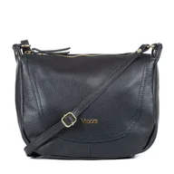 Torebki damskie - Torebka Skórzana Vezze Sella Czarna - miniaturka - grafika 1