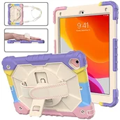 Etui do tabletów - iPad 6. generacji 5. 2018/2017 (iPad 9,7 cala), iPad Air 2 / iPad Pro 9,7 cala, etui odporne na uderzenia, obrotowy stojak i pasek na rękę, pasek na ramię, uchwyt na długopis - miniaturka - grafika 1