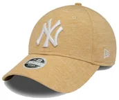 Czapki damskie - Czapka NEW ERA z daszkiem NYY beżowa 9FORTY Jersey damska - miniaturka - grafika 1