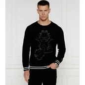Swetry męskie - Iceberg Sweter ICEBERG X GARFIELD | Regular Fit | z dodatkiem wełny - miniaturka - grafika 1
