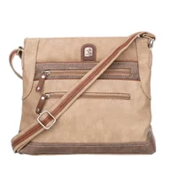 Torebki damskie - Średnia Torebka Damska Charm&Shape na ramię Beżowa - miniaturka - grafika 1