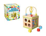 Zabawki interaktywne dla dzieci - Playme Drewniana Kostka Edukacyjna - miniaturka - grafika 1