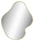 Lustra - Złote nieregularne lustro wiszące 60x50 cm - BLACK/GOLD 4X - miniaturka - grafika 1