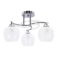 Lampy sufitowe - PREGO LAMPA SUFITOWA CHROMOWY E27 KLOSZ BEZBARWNY - miniaturka - grafika 1