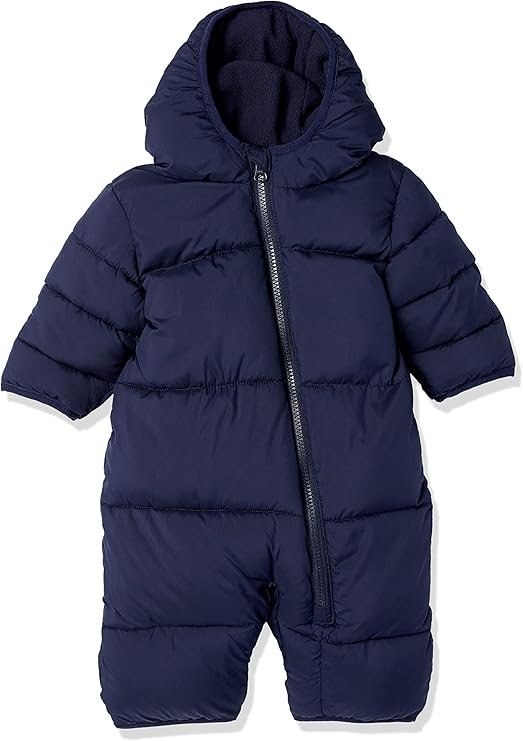 AMAZON ESSENTIALS GRANATOWY ZIMOWY KOMBINEZON Z KAPTUREM 86cm 1JPA
