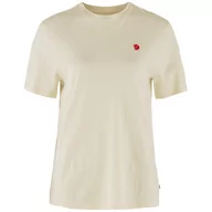 Koszulki sportowe damskie - Koszulka damska Fjällräven Hemp Blend T-shirt W Rozmiar: S / Kolor: beżowy/biały - miniaturka - grafika 1