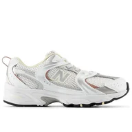 Buty dla dziewczynek - Buty dziecięce New Balance PZ530GA - białe - miniaturka - grafika 1