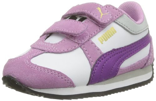 PUMA Puma Aley L/S dziecięce buty dziecięce dla dziewczynek – buty do nauki chodzenia, fioletowy - Fioletowy fiolet 02-22 EU