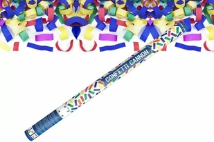 Tuba strzelająca - kolorowe konfetti - 60 cm - 1 szt. - Wesele i ślub - miniaturka - grafika 1