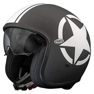 Kaski motocyklowe - PREMIER HELMET VINTAGE STAR 9 BM, czarny/biały, M - miniaturka - grafika 1