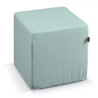 Pufy i podnóżki - Dekoria Dekoria Pufa kostka pastelowy błękit 40 × 40 × 40 cm Cotton Panama 545-702-10 - miniaturka - grafika 1
